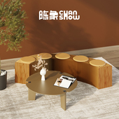 陈象魔术长凳可折叠伸缩休息区换鞋 床尾网红餐桌凳椅创意简约家用