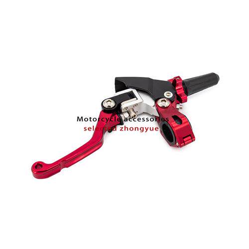 改装越野摩托车360度省力离合器握把CNC把手防摔防折叠刹车把