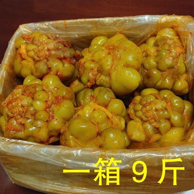 涪陵榨菜头9斤箱全型榨菜头圆形榨菜五香榨菜头咸菜下饭菜榨菜头