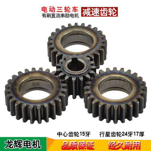 热销龙辉电动三轮车电p机减速箱齿轮电瓶车电机变速箱有刷电机尼