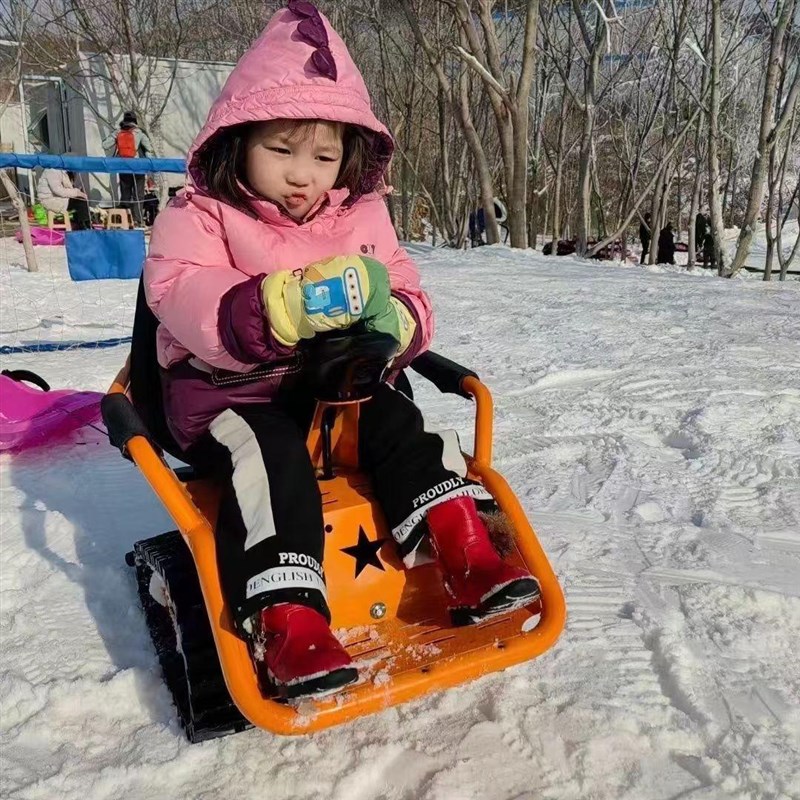 热销泡泡款网红儿童履带车雪地沙滩F越野爬坡扫码计时四驱变速农