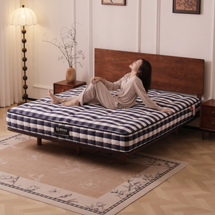 无胶水手工拉扣床垫独立袋装 双层弹簧床垫大豆棉抗菌防螨护脊床垫