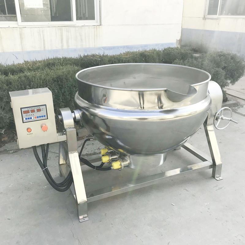 食堂熬粥熬汤电热夹层锅 大型熬糖卤煮燃气煮锅 食品厂专用蒸气锅图片