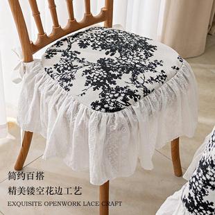 复古椅垫家用餐桌椅子坐垫餐椅凳子套罩通用可定制餐座椅套高级感