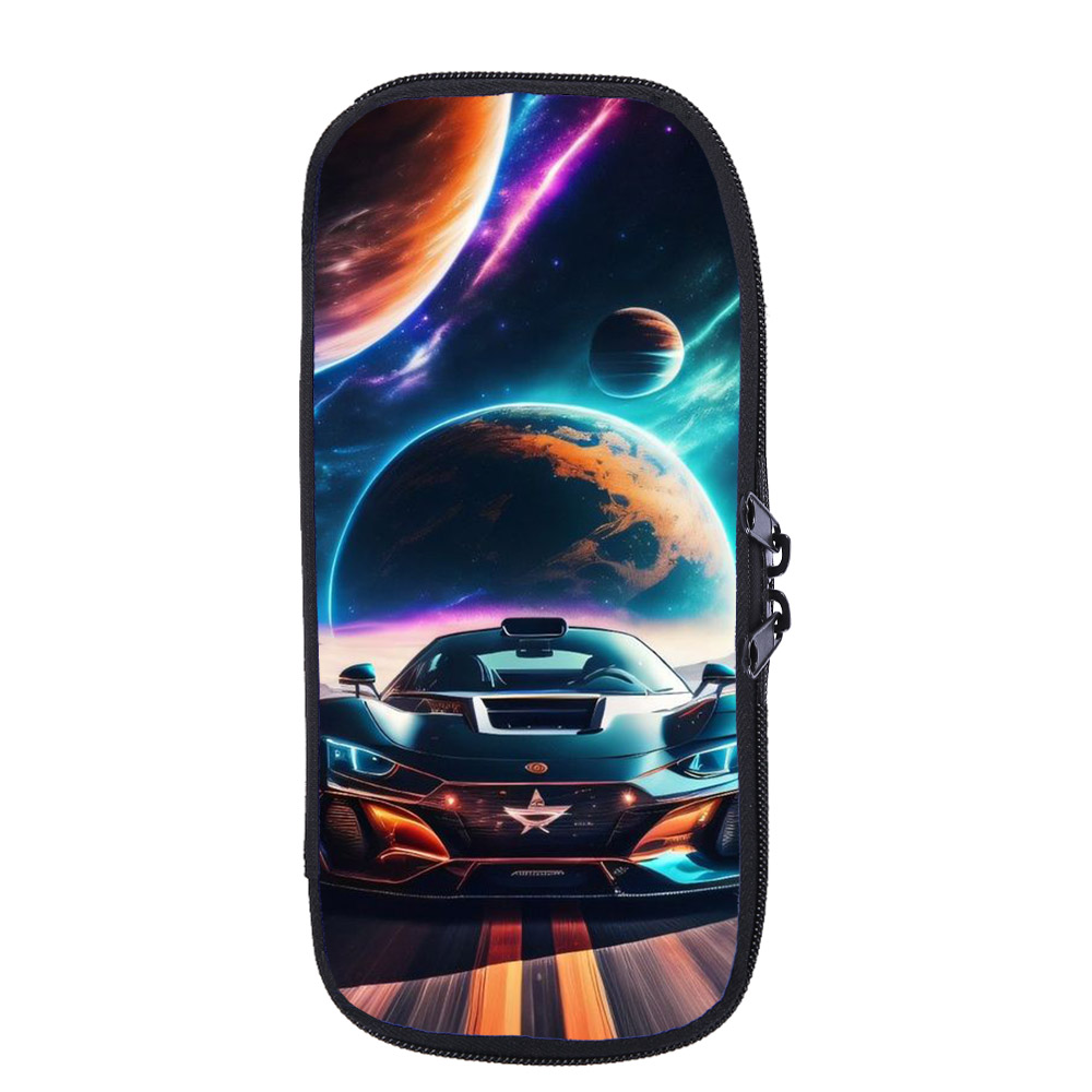 炫酷跑车笔袋男孩办公儿童学生小汽车铅笔文具收纳袋可印名字