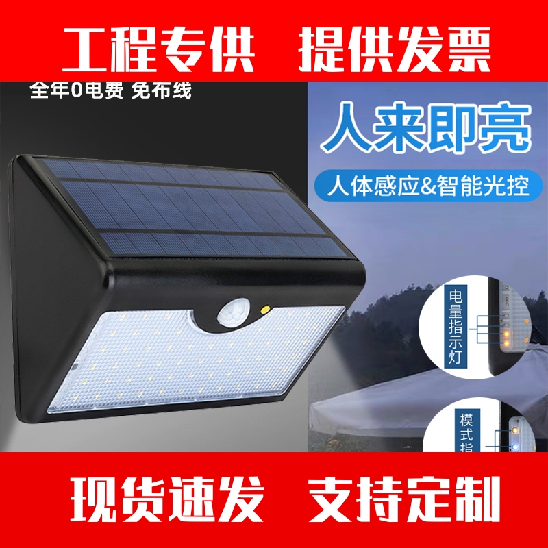 太阳能庭院灯+人体感应户