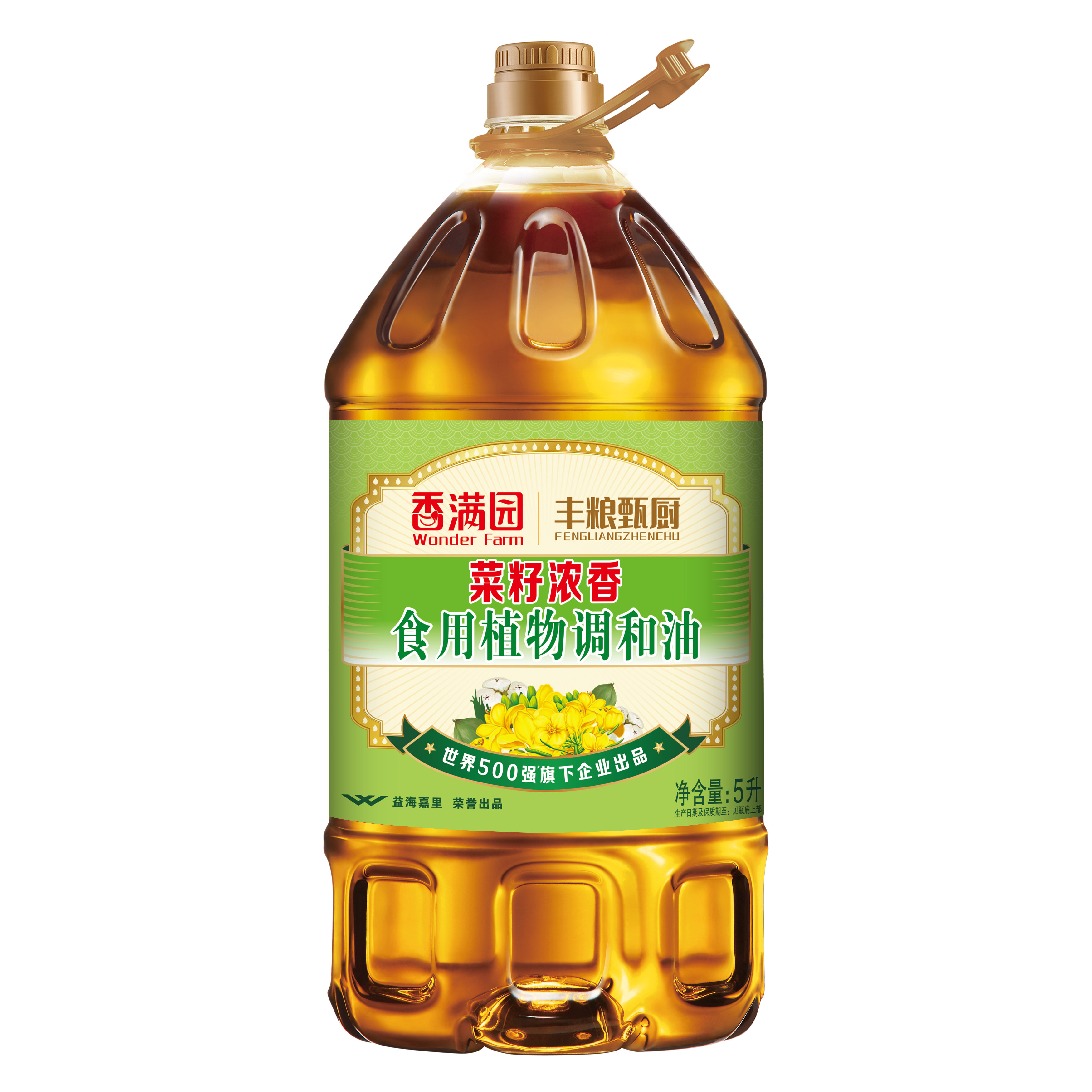 香满园丰粮甄厨菜籽浓香食用植物调和油5L*1桶家用摆摊餐饮炒菜图片