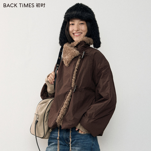 冬季 2025新款 外套厚加绒保暖夹棉上衣棉袄 TIMES初时棉服女款 BACK