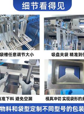 定霍RTF石斛酵活原浆异型液体给袋式包装袋机自制立袋袋山子灌装