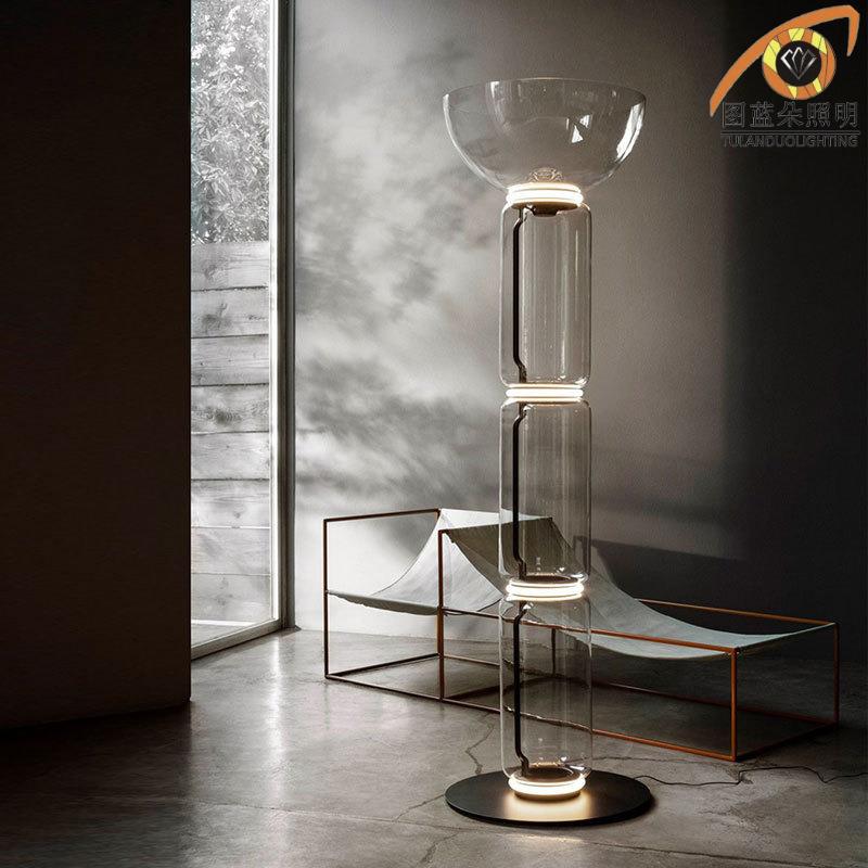 室北欧隧灯创意个性简约客厅IFC道卧玻璃落地灯竹节店别墅立式酒