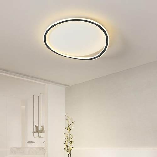 风客厅吸一顶灯代简约大现气家用波浪形帆顺艺术个性薄8052款吸顶