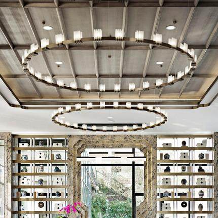 定餐制酒别店大堂宴会盘厅客厅灯具北欧个性售楼部DZ10016沙墅艺