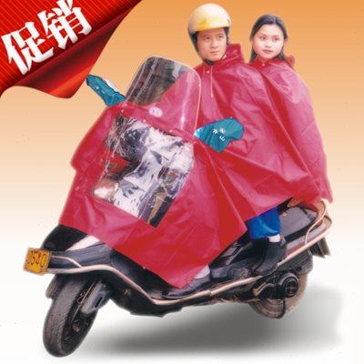 5YK电动车摩托车双人人挡风板雨衣挡风玻璃加大加厚雨披厚