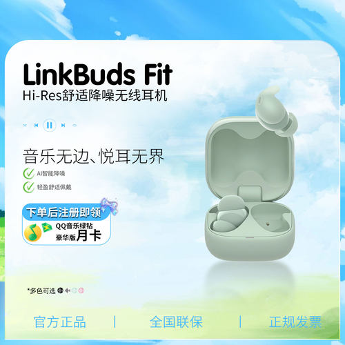 Sony/索尼 LinkBuds Fit 舒适降噪 真无线蓝牙耳机