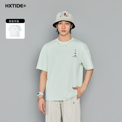 HXTIDE中国狐轩夏季短袖T恤
