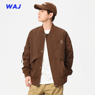 外套男生 宽松棒球服复古ma1飞行员夹克休闲工装 2026春夏新款 美式