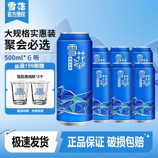 雪花啤酒罐装啤酒9度勇闯天涯（概念系列）500ml*6听装