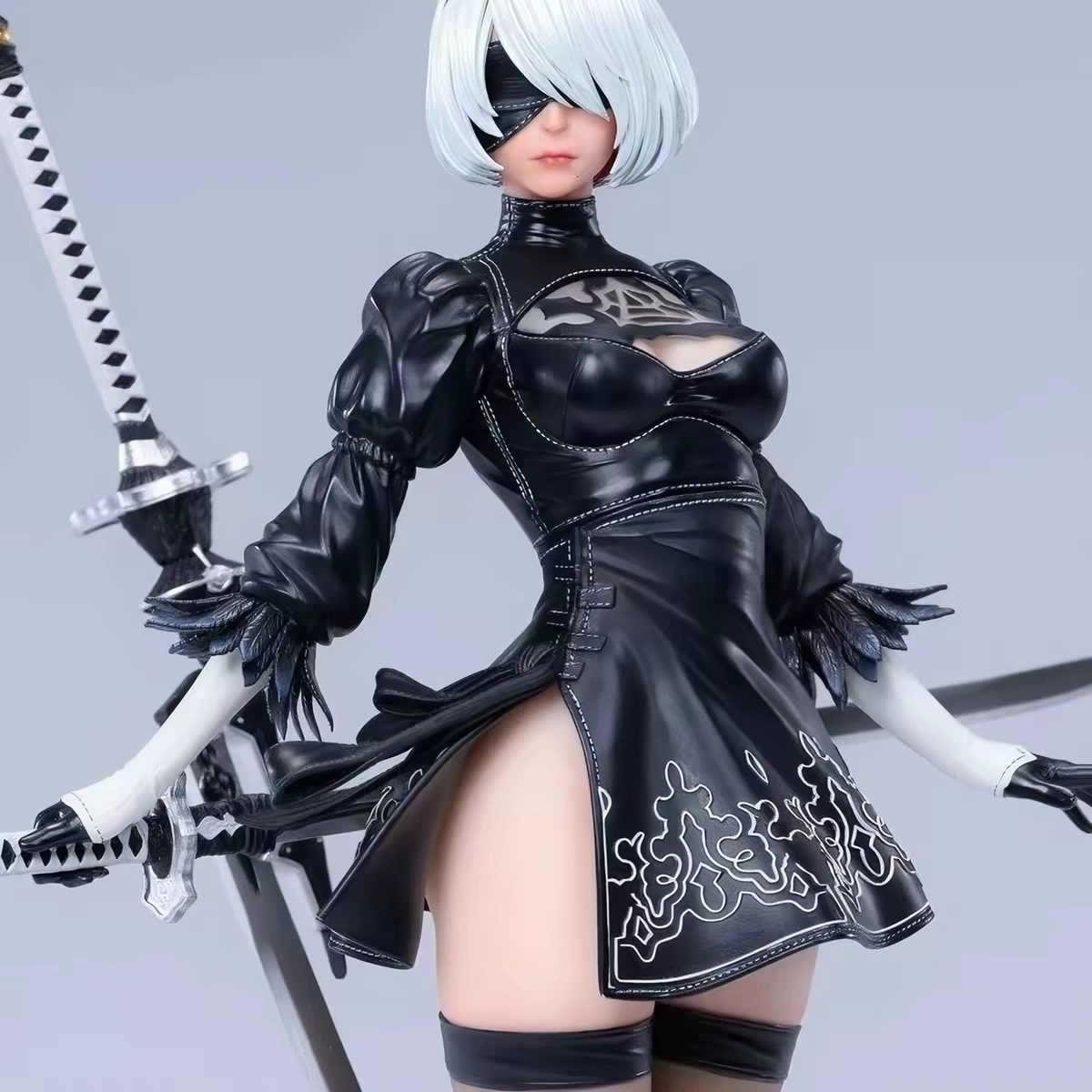 【全款现货】尼尔机械纪元2B 手办黑色白色礼服版  战斗服版动漫