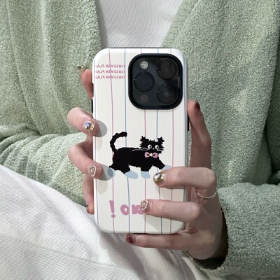 可爱猫咪二合一苹果卡通iphone