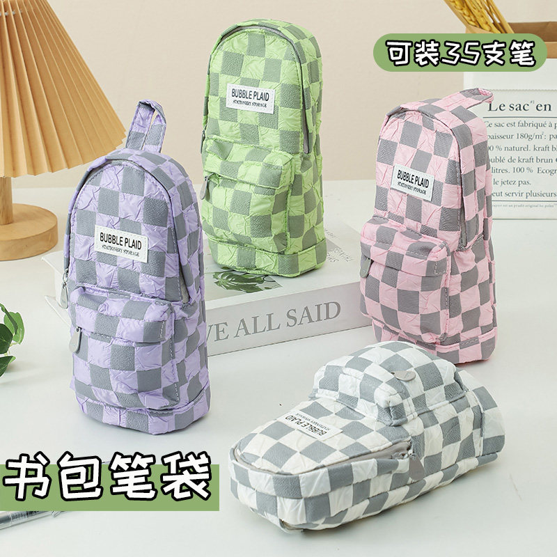 小学生书包笔袋女孩款可站立式大容量文具袋日系ins高颜值笔袋