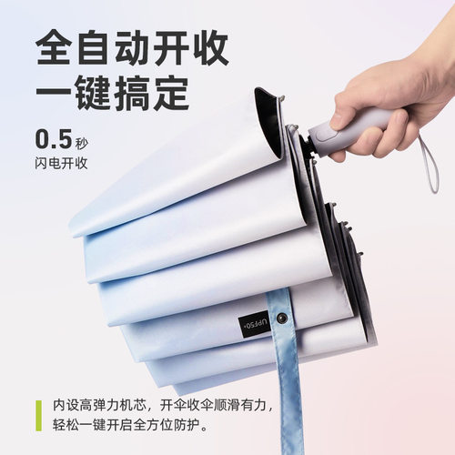 48骨全自动雨伞定制伞渐变色女