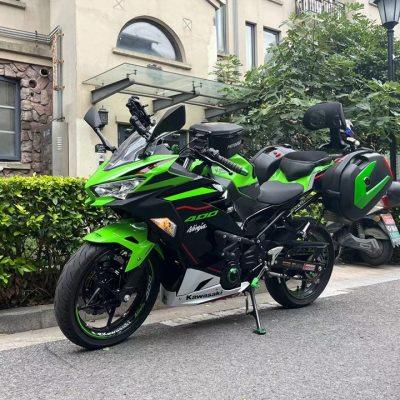 适用于川崎Z400ninja400摩托车边箱侧箱后尾架保险杠防摔杠挡泥板