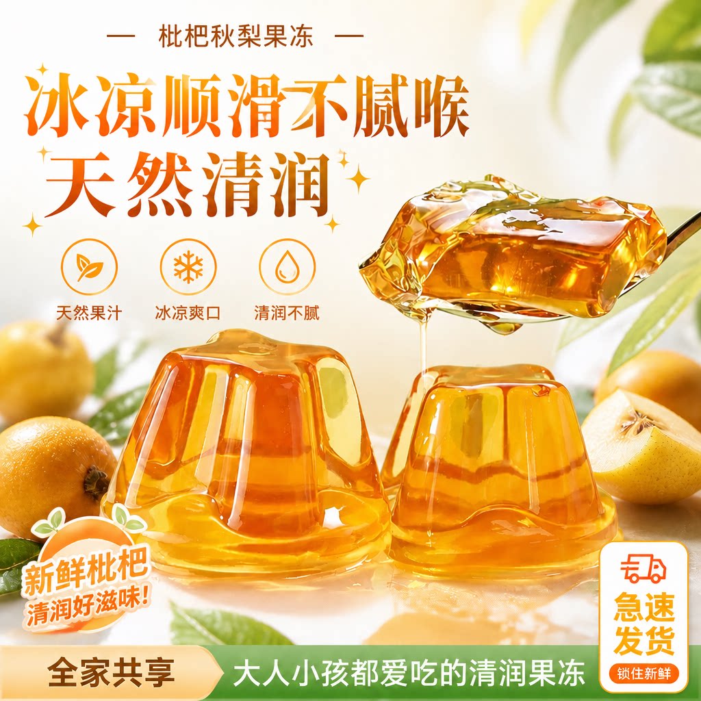 复购率超高的秋梨批发果冻图片