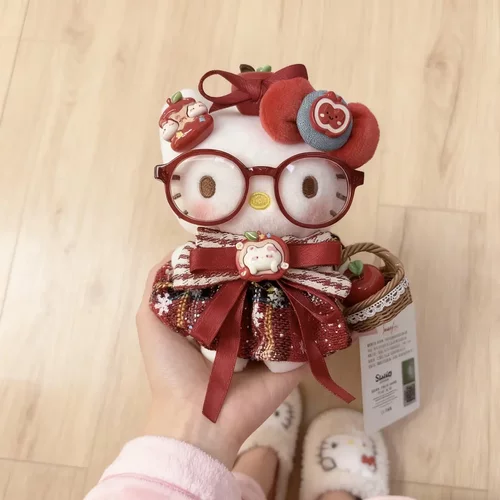 正版hellokitty平安夜苹果kt包包挂件圣诞节书包小玩偶生日礼物女