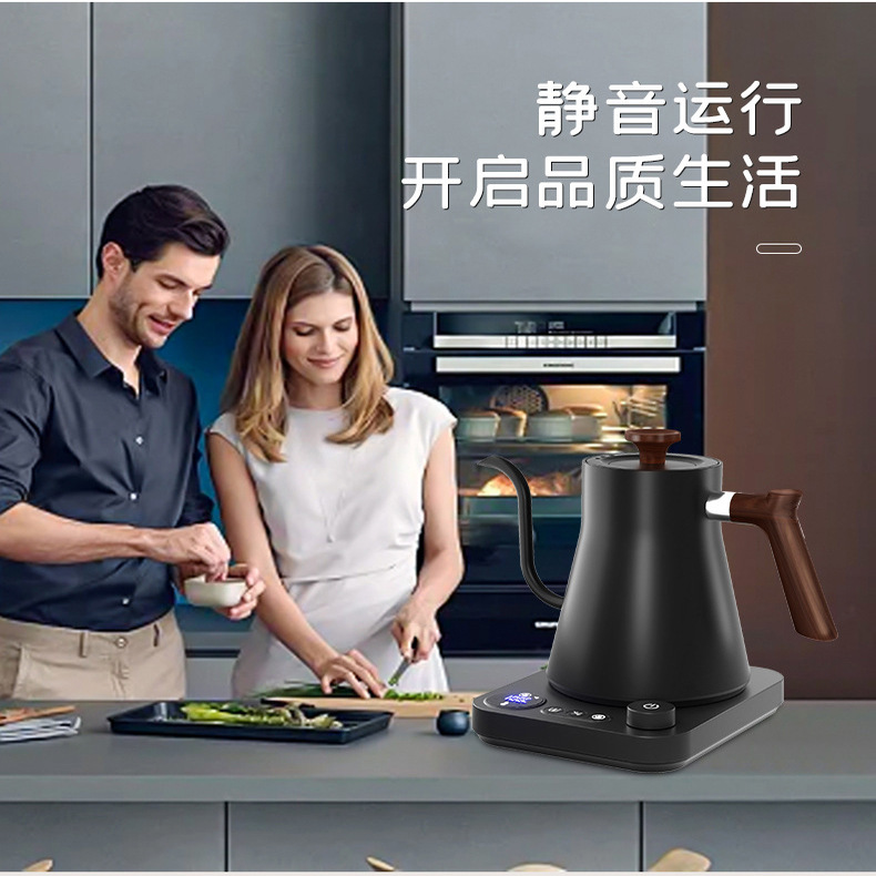 新款Gooseneck Kettle跨境2025智能恒温电水壶手冲壶咖啡壶鹅颈壶