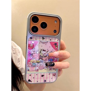 马戏团动物适用苹果17pro手机壳16/17ins风新款15/14plus小众小米17promax银边鎏金渐变红米K90卡通Reno15