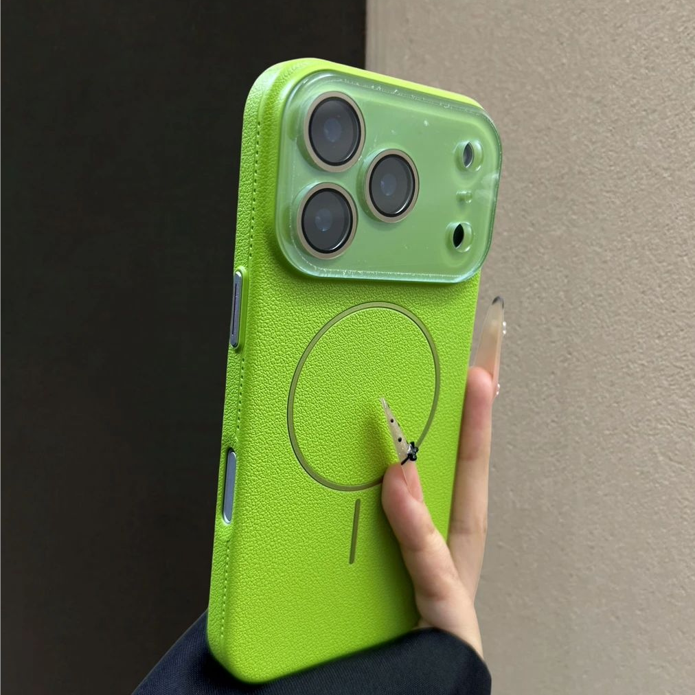 高颜值无线充荔枝纹PC壳