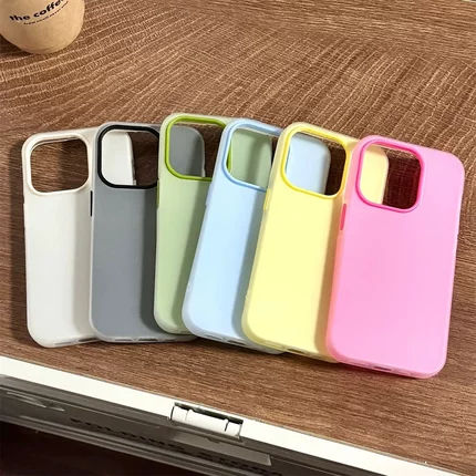 适用iPhone16/15promax手机壳磨砂肤感果冻二合一苹果14plus纯色ins多巴胺13Pro情侣小众简约12/11防摔保护套
