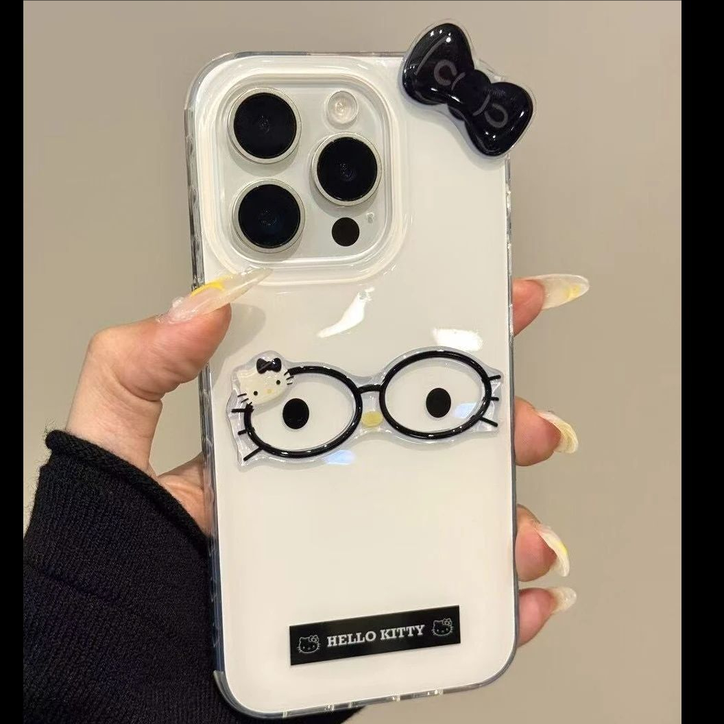 ins滴胶凯蒂猫立体贴件手机壳