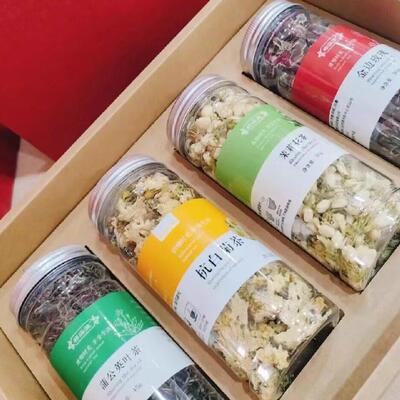 司团购伴长手礼花茶公蒲公英玫无品牌/瑰贡菊茉莉花礼盒送父领母