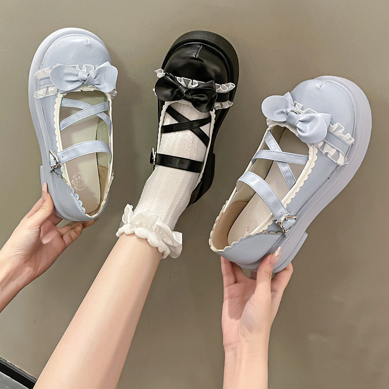 jk制服洛丽塔小皮鞋女