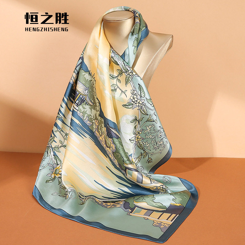 真丝丝巾新款百搭桑蚕丝丝巾