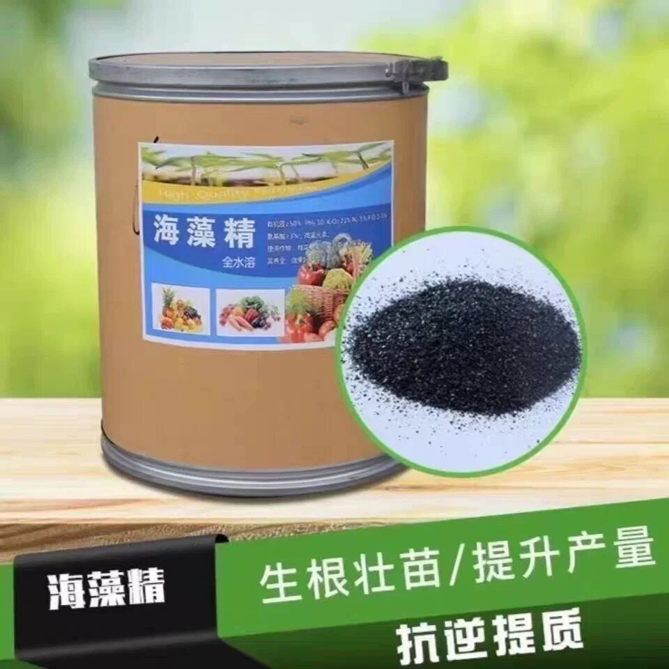 海藻精原粉生根剂叶面肥果树花卉蔬菜壮苗生根海藻粉农用