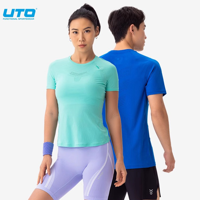 UTO短袖吸湿排汗速干T恤男女夏季