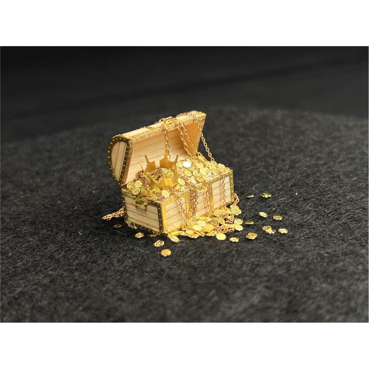 35比例财宝箱 藏宝箱 海盗宝藏 模型套件 世铖模型出品