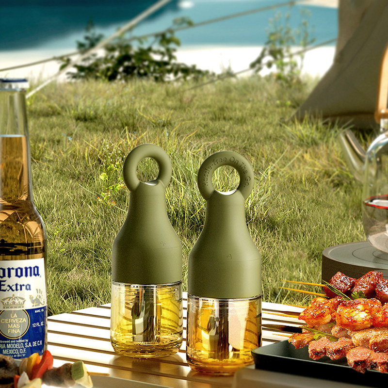 【倒置不漏】耐高温硅胶油壶油刷