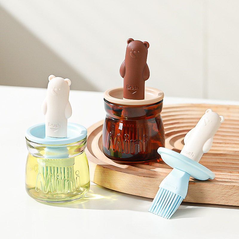 【避光设计】硅胶油刷瓶耐高温