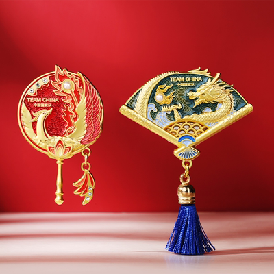 国家队龙腾盛世凤舞华夏北京徽章