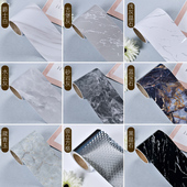 仿大理石腰线踢脚线贴纸瓷砖地板破洞修复遮丑墙纸门框窗台包边贴