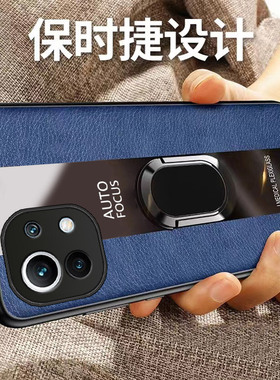 适用小米11手机壳米mi十一新款全包防摔M2011K2C硅胶保护套xiaomi曲面屏专用miui不顶膜男钢化膜款女软外后壳