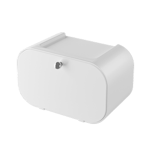 聆度DIY纸巾盒卫生间壁挂式防水厕纸盒免打孔厕所抽纸卷纸置物架