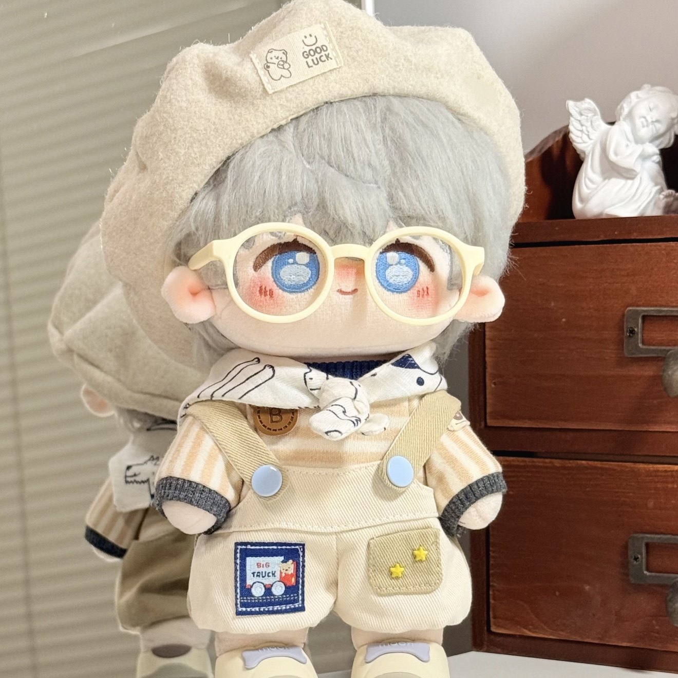 thumbnail for 20cm cotton doll clothes 20cm baby clothes cute and cool handsome campus style non-attribute doll doll replacement