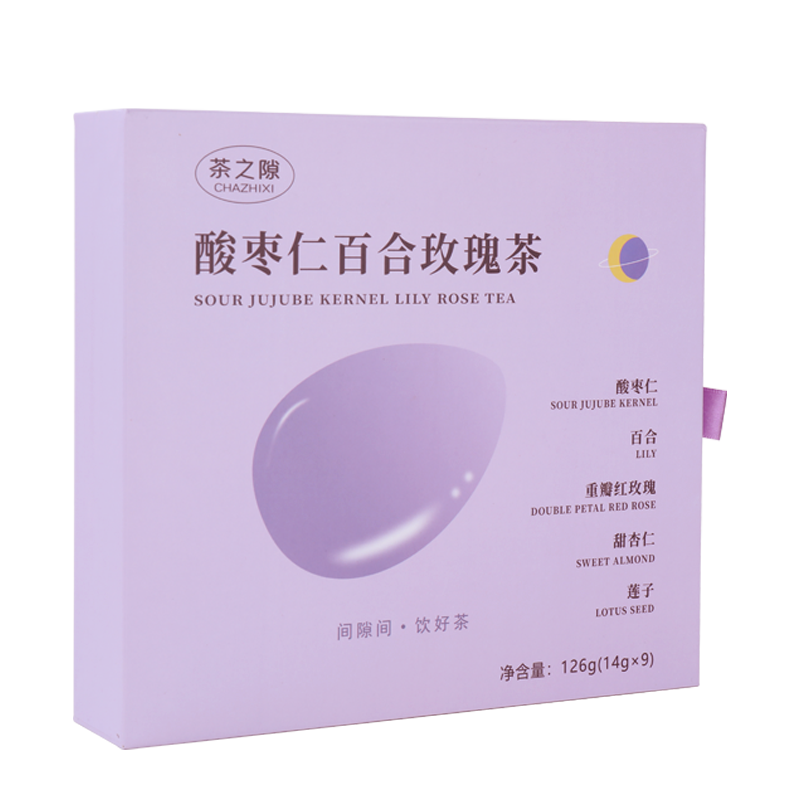 茶之隙酸枣仁百合玫瑰茶茯苓茶睡眠茶晚安茶包女花茶养生茶袋泡茶