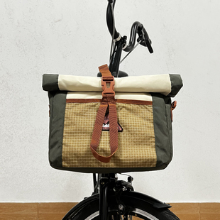 自行车单车小布折叠自行车骑行车头包适用Brompton前置猪鼻包