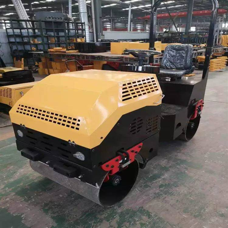 座驾手扶式双轮压路机多型号小碾子压土压实机小型压路机厂家供应