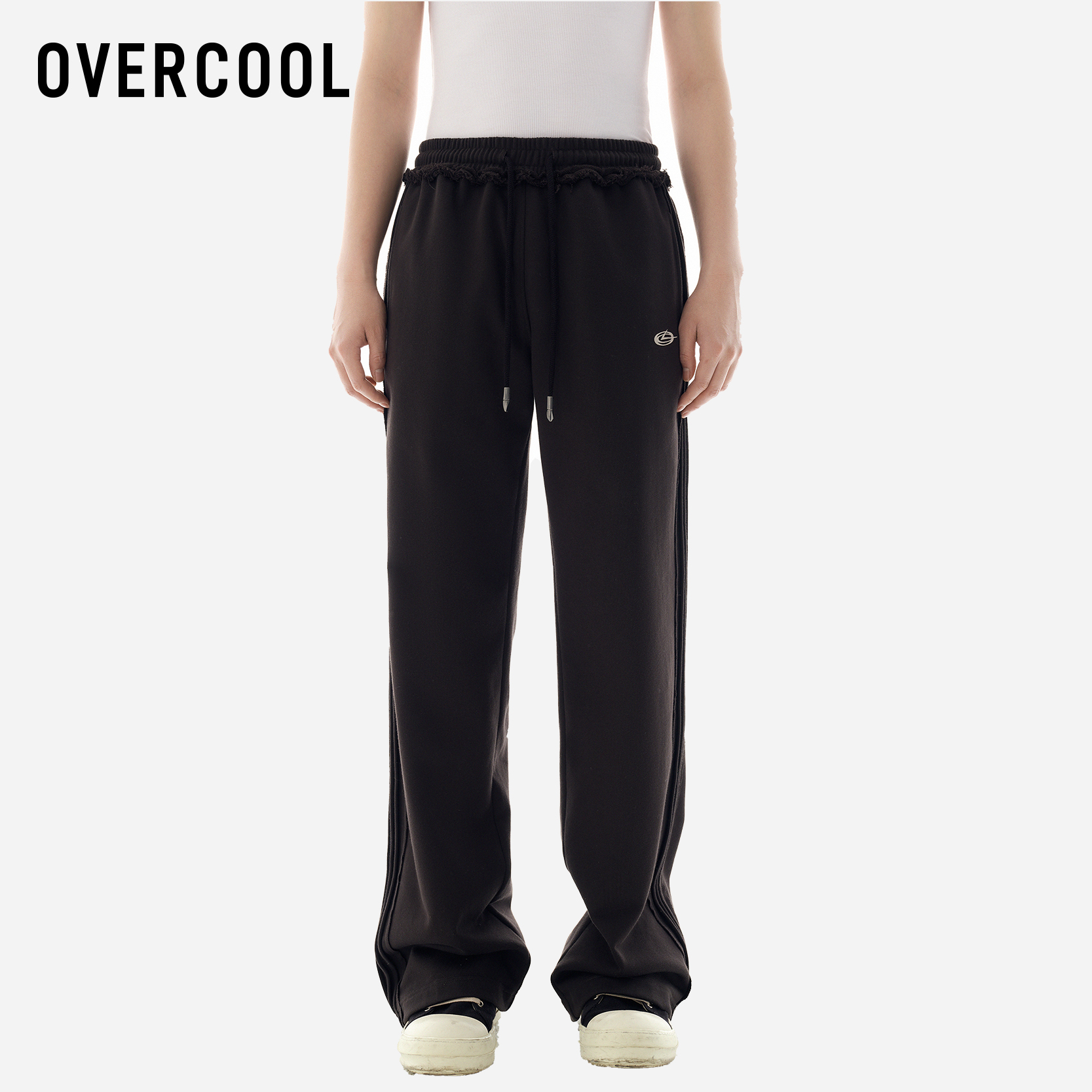 OVERCOOL宽松重磅毛圈布卫裤